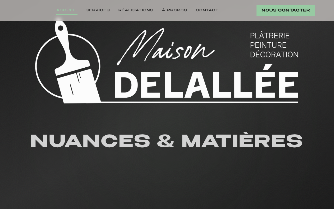 Site vitrine de Maison Delallée, artisan plâtrier-décorateur à Oyonnax
